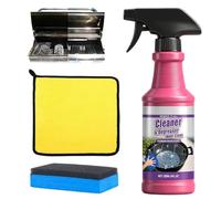 Jiounie Spray dégraissant pour barbecue 120 ml - Nettoyant à action rapide pour barbecue haute performance, dissout la graisse brûlée et les résidus sans frotter fort, flacon pulvérisateur compact