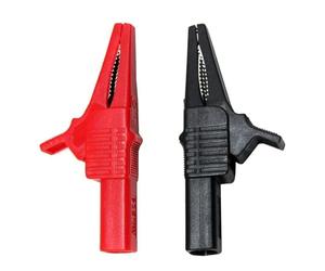 JIOYUNG eufeifeiegds 1 Paire de Pinces Crocodiles Rouges + Noires 1000 V 32 A, Cordon de Test à Pince Crocodile en cuivre entièrement isolé for Fluke Megger wefeiegds