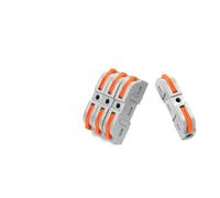 JIOYUNG eufeifeiegds Connecteur de Fil à Levier 2 Broches 1 en 1, borniers d'épissure, éclairage de Bande LED, connecteurs Rapides électriques domestiques, 25/50/100 pièces wefeiegds(NC-221T 50PCS)