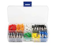 JIOYUNG eufeifeiegds Kit de connecteurs de bornes tubulaires à Double Fil, TE0.5-6.0mm, 250/320/900 pièces, Virole de boîte, sertissage isolé wefeiegds