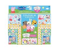 JIRI MODELS Set 500 Pièces Peppa Pig - Stickers & Coloriage