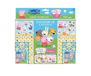 JIRI MODELS Set 500 Pièces Peppa Pig - Stickers & Coloriage