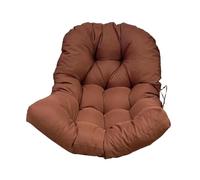 JISADER Coussin de chaise en forme d'œuf suspendu, coussin de siège de chaise, dosette de jardin, tapis de chaise pivotante pour pelouse, BRUN