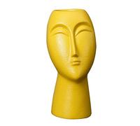 JISADER Vase en Céramique Vase à Fleur Moderne Décoration de Pot Décoration de Table à La Maison, Jaune