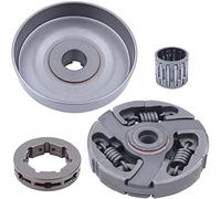 Jisapmzu 3/8-7T Tambour d'embrayage pignon de roulement pour 3120 394XP 395XP 3120XP Jonsered 2094 2095 503701501