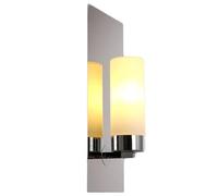 JISHUBO Applique murale cylindrique minimaliste en verre, style industriel moderne, lampe murale rectangulaire en fer forgé de 35 cm, luminaires muraux pour restaurant, chambre et salon