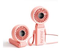 JISULIFE Life 7 Ventilateur portable 3-en-1 avec affichage LED - Rose