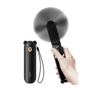 JISULIFE Life8 Plus Ventilateur portatif avec fonction batterie externe 4500 mAh et lampe de poche - Noir