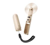 JISULIFE Portable 3 en 1 Ventilateur, Batterie Externe, Lampe Torche, Marron