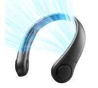 JISULIFE Ventilateur de Cou Portable, 5 Vitesses,4000 mAh,USB rechargeable | Ventilateur personnel portable à piles, flexible et rechargeable, essentiel de voyage, cadeau pour femmes & hommes
