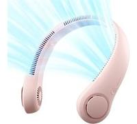 JISULIFE Ventilateur de Nuque Portable - Batterie 4000mAh USB - Rose G