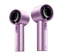 JISULIFE Ventilateur manuel - 40 heures d'endurance, violet irisé - Ventilateur portable avec affichage LED - 100 vitesses - Charge rapide USB-C - Pour concerts, voyages