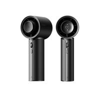 JISULIFE Ventilateur portable à main - un petit ventilateur en cuir PU doux, fonctionne pendant 30 heures, possède un module parfumé, 100 choix de vitesses. Idéal pour les voyages, l'extérieur, les co