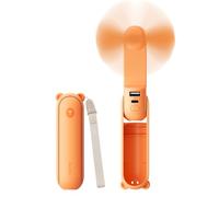 JISULIFE Ventilateur Portatif 3-en-1 avec Power Bank et Lampe de Poche | 19H Max Refroidissement, USB rechargeable, éventail à main, ventilateur de poche pour voyages/croisières/concerts/maquillage