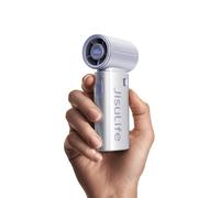 JISULIFE Ventilateur souffleur portable 9S Turbo - Équipé d'une batterie robuste de 5000 mAh pour une autonomie impressionnante de 22 heures, doté de 5 réglages de vitesse variables, d'un format mini 