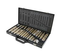 Jiubiaz 230 pièces forets à métaux Set de forets hélicoïdaux Assortiment de forets à métaux affûtés HSS, jeux de forets Jeu de forets à pierre professionnels Set de forets