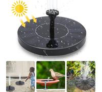 Jiubiaz Pompe solaire Pompes de jardin 190L/h 7V/1.5W Fontaine Pompe de bassin Panneaux solaires Jeu d'eau de bassin Fontaine solaire