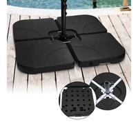 Jiubiaz Porte-parapluie angulaire Support sable Porte-parapluie remplissable jusqu'à 80kg