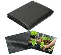 Jiubiaz Toile Anti-Mauvaises Herbes 100 g/m², Tissu bandelettes 2 m x 10 m = 20 m², Film Anti-Mauvaises Herbes et Non-tissé de Jardin perméable à l'eau