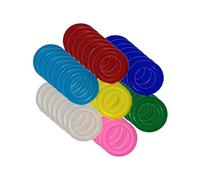Jiuvaso 100 Pièces Anneaux de Patte Oiseau Bagues de Jambe Bagues Identification Marqueurs en Caoutchouc Colorés Convient à La Différenciation de Pigeons, 12mm