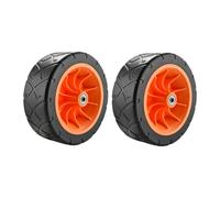 Jiuvaso 2 Roues Rechange Robustes pour Chariot, Accessoires réparation pour Tondeuse à Gazon, Chariot Plage, pneus antidérapants pour remorque, 8 Pouces Road