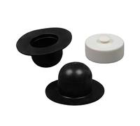 Jiuvaso 3 Pièces Pool Drain Cover Bouchon de Filtration Capuchon de Soupape de Vidange Capuchon pour Filtre à Sable Anti-Fuite Accessoire Pratique Montage Sim, avec 2 Prises
