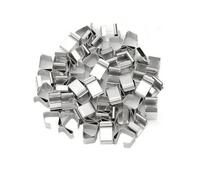 Jiuvaso 50 Pièces Pince à Ressort Métallique pr til Support Résistant Résistant Intempéries, Grand, Acier Inoxydable