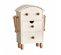 Jiuvaso Armoire à Bijx Tiroirs | Cotruction Verticale Compacte, Armoire à Bijx Autoportante, Morne, pr Coiffeuse, Entrée, Tête Ronde+3 Tiroirs