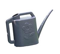 Jiuvaso Arrosoir Grande Capacité Arrosoir Moderne Anse Ergonomique Bec Long Facile à Diriger Matériau Solide Conçu pour Jardin Maison Adapté pour Arrosage Fle, Gris foncé