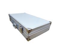 Jiuvaso Boîte de Rangement Portable en Alliage d'Aluminium avec Renforcé Mallette Multifonction Ergonomique Caisse de Transport Rigide Légère Convenant, Style B