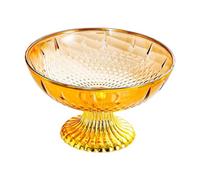 Jiuvaso Bols Décoratifs sur Pied, Présentoir de Service Décoratif Moderne, Plat de Conservation Des Aliments, Présentoir à Desserts, Plateau à Apéritifs pour, Brun