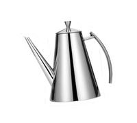 Jiuvaso Bouteille d'Huile Inox avec Bec Verseur Précis Pot à Huile pour Cuisine Récipient de Stockage pour Vinaigre et Sauces Contenant Étanche, 900 ml