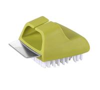 Jiuvaso Brosse à Barbecue Brosse Nettoyante Grattoir pour Grill Outil de Cuisine avec Poignée Confortable en Acier Inoxydable Résistance à La Chaleur Fonction, Vert