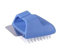 Jiuvaso Brosse à Barbecue Brosse Nettoyante Grattoir pour Grill Outil de Cuisine avec Poignée Confortable en Acier Inoxydable Résistance à La Chaleur Fonction, Bleu