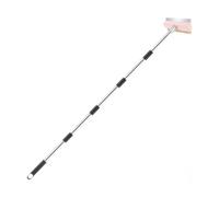 Jiuvaso Brosse Four à Pizza Brosse Four à Pizza Brosse Barbecue Brosse Pierre à Pizza Brosse Grill Poils Cuivre Tête Métal 18cm Manche INOX Bois Ergonomique A, 2m