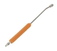 Jiuvaso Buse d'ension Nettoyeur Haute Pression Lance Rallonge Embout en Acier Inoxydable 40cm à Raccord Rapide et M14 Femelle Poignée Grip pour Prolongées, Orange, 55 Cm