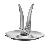 Jiuvaso Casse-noix Clip Multifonctionnel Acier Inoxydable Ouvre-coques Manuel Pince à Noix avec Plateau Collecteur Outil Pratique pour Cuisine Adapté aux