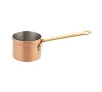 Jiuvaso Casserole Mini Saucière en Acier Inoxydable à Revêtement Antiadhésif avec Poignée Confortable pour Chauffe Lait Beurre Chocolat Adaptée à la Cuisine, 100ML