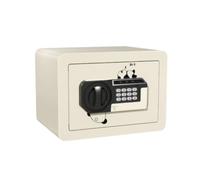 Jiuvaso Coffre-fort Enfant Boîte Sécurité Rangement Coffre Miniature Caisson Serrure Numérique Bouton Rotatif Acier Arrondis Adapté aux Cadeaux Chambre Bureau, Blanc Crème, Coffre-fort Panda