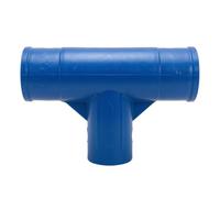 Jiuvaso Connecteur de Piscine T pour Cadre Raccord Pièce de Rechange Adaptateur Pièce de Liaison Robuste en Plastique Maintien du Cadre Stable et Droit, Bleu, Grand T pour Piscine 4.5X2.2m