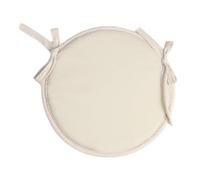 Jiuvaso Coussin de Chaise Rond, Coussin de Siège Antidérapant, Pouf de Sol, Doux et Confortable, Coussin de Tabouret pour Canapé, Intérieur et Extérieur, Bure, Beige 38cm