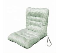Jiuvaso Coussin de Siège Refroidissant Coussin pour Chaise Assise Confortable Dossier Haut Finition Tuftée Liens Sécurisés Toucher Doux Matière Résistante, Vert, Color to 2, 80x40x8cm