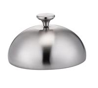 Jiuvaso Couvercle à Burger Cloche à Fromage Fondant pour Gril Dôme de Cuisson En Acier Inoxydable Accessoire Adapté à Restaurant, 20cm