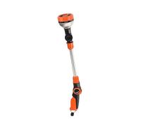 Jiuvaso D'Arrosage pour Plantes Lance Extensible à Tête Rotative avec Distribution Précise de l'eau Vanne Robuste Pulvérisateur Adaptable Adaptée Pou, Orange