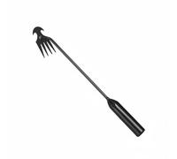Jiuvaso Désherbeur Manuel Outil Jardin Tête à Quatre Dents Fourche Râteau Arrachage Racinaire Poussoir Intégré Acier Manganèse Manche Ergonomique Adapté aux, Demi-cercle 4T Élec