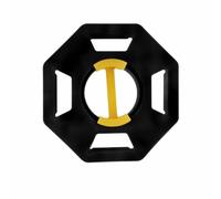 Jiuvaso Dévidoir Hexagonal Poignée Rotative Compact Enrleur Câble Poignée Latérale Léger Range-Câbles pr Chantier,