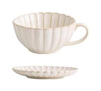 Jiuvaso Ensemble Tasse à Café et Soucoupe avec Plateau, 220 Ml, Décoration Intérieure, Tasse à Café, Tasse à Lait, Cadeau Idéal pour La Saint-Valentin Ou Un C