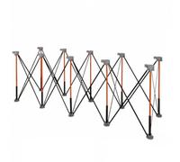 Jiuvaso Établi Travail Multifonction Pliable en Aluminium Léger Système Support Soli pour Projs Construction Surface Stable Mâchoires Serrage Convient pour, 10-Pattes