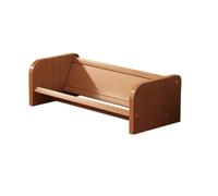 Jiuvaso Étagère de Ouverte Bibliothèque de Table Support de Livres Rangement Bambou Épais Construction Robuste Accès Aisé Empêche Le Basculement Convient au, 60 Cm
