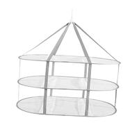 Jiuvaso Étendoir à Pulls En Filet Pliant Support Suspendu pour Vêtements Délicats Rack Portable En Fermeture Sécurisée En Pp Rangement Compact Adapté à, 3 Couches